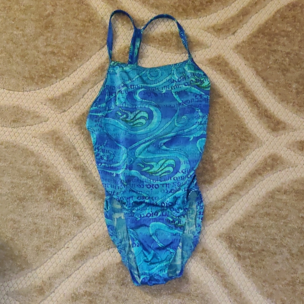 Nike blue swimsuit